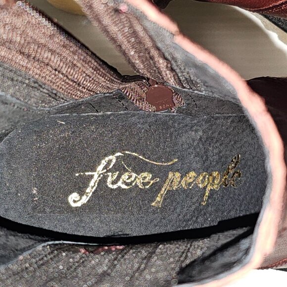 Free People Burgundy Heeled Boots - Picture 10 of 12